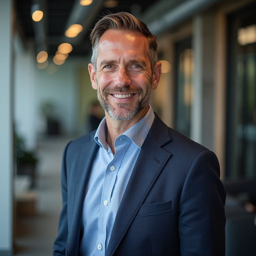 Professional headshot of Robert Kim, President of Global Manufacturing Corp